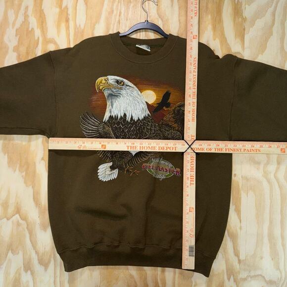 Vintage y2k fieldmaster wildlife bald eagle 1990s crewneck - Picture 4 of 4